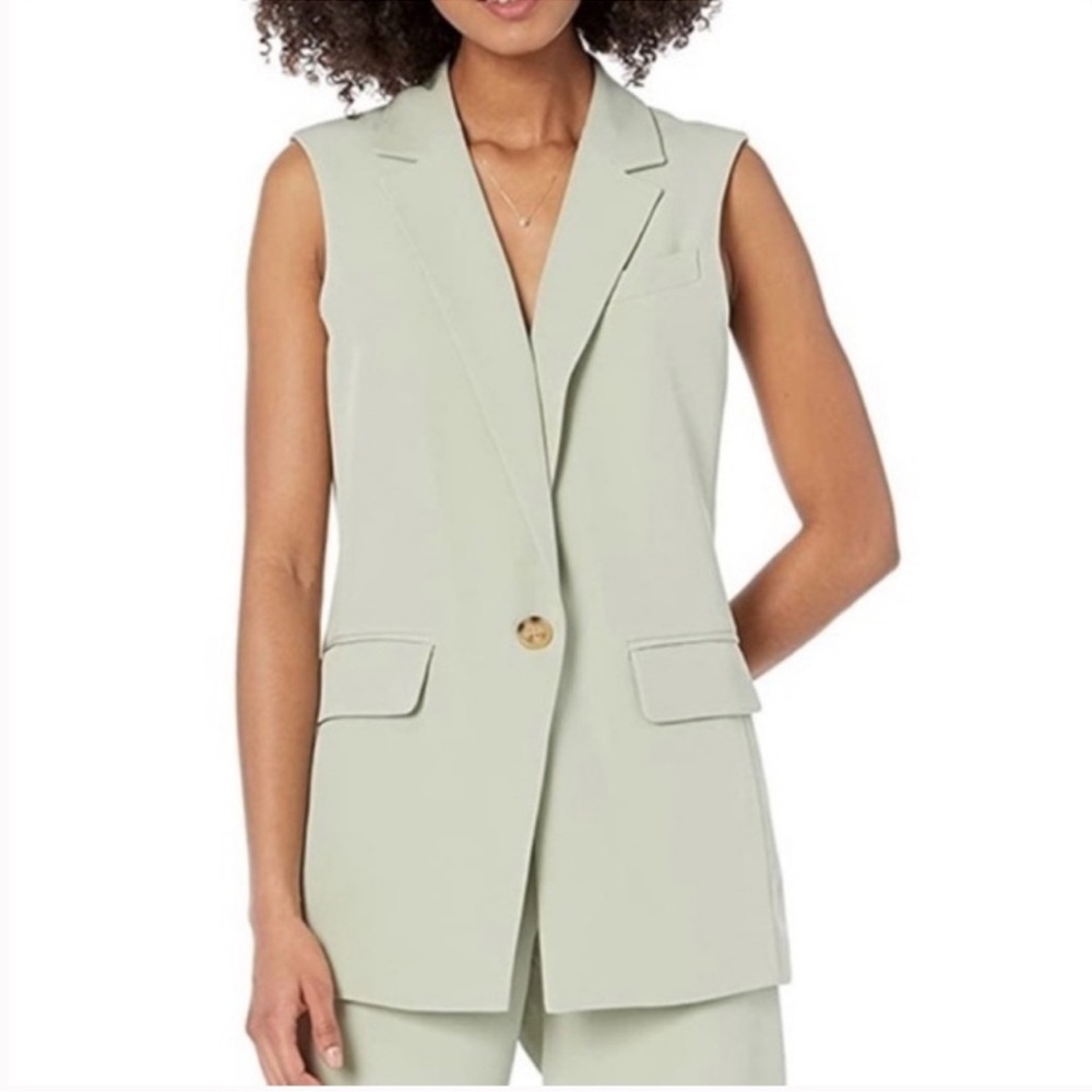 Avec Les Filles Light Green Textured Fabric